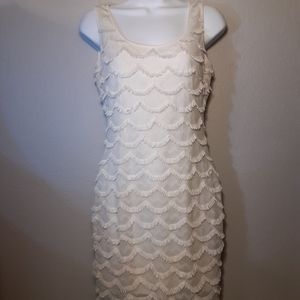 GUESS Sleeveless Fringe Mini Dress